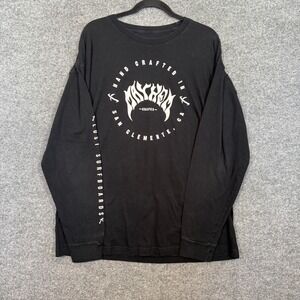 Lost Enterprises Shirt Mens XL Black Tshirt Graphic Long Sleeve Surf Skate Y2K